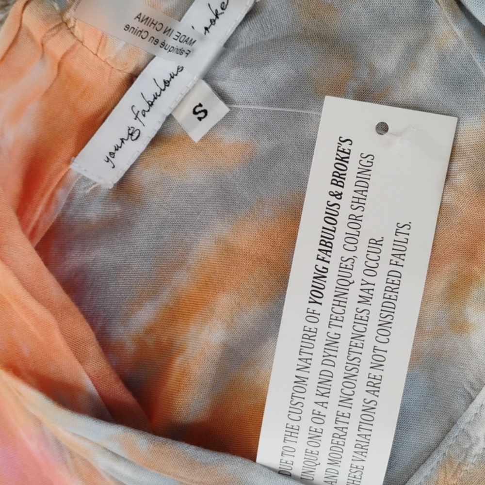 Young Fabulous & Broke Carmen Tie Dye Beach Wrap - Picture 2 of 8